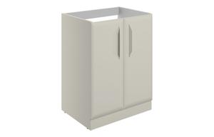Stafford 600mm Floor Standing 2 Door Basin Unit (No Top) - Matt Latte